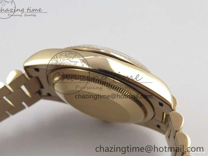 0108 Day-Date 36 RG 128239 Bp Maker Best Edition Pink Dial on RG President Bracelet Sporty 3136